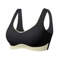 thumbnail image 1 of Sngxgn Sports Bra for Women Padded Medium Support Strappy Bras Seamless High Impact Yoga Exercise Bras(Black,XL), 1 of 7