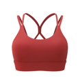 thumbnail image 1 of Sngxgn Sports Bra for Women Padded Strappy Sports Bras Medium Support Yoga Bra(Coffee,XL), 1 of 4