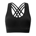 thumbnail image 1 of Sngxgn Sports Bralettes Wireless Bra Tank Top Bra Sports Bra for Women Girls(Black,XL), 1 of 4