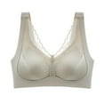 thumbnail image 1 of Sngxgn Sports Bras for Women Sports Bra Womens Workout Tops Wireless Bra(Beige,XXL), 1 of 3