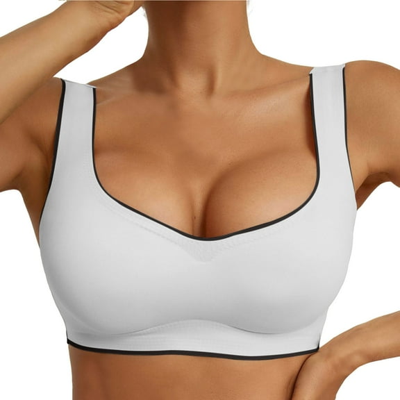 Sngxgn Strappy Sports Bra for Women Padded High Impact Push Up Running Sports Bra Workout Top Yoga Bra(Green,M)