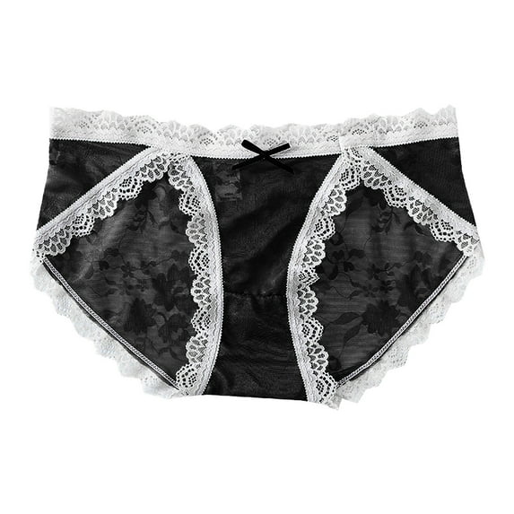 Sngxgn Stretch Cotton Brief Panty Pack, Underwear for Women(Black,XL)