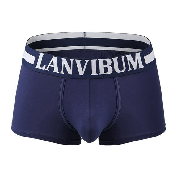 Sngxgn Stretch Mens Boxer Briefs Mens Underwear(Dark Blue,XL)