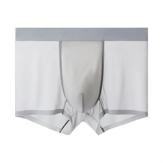 Sngxgn Stretch Mens Boxer Briefs Mens Underwear(Grey,XXL)