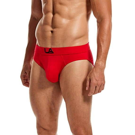 Sngxgn Stretch Mens Boxer Briefs Mens Underwear(Red,XXL)