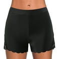 thumbnail image 1 of Sngxgn Swim Shorts for Women Stretchy Board Shorts Solid Tankini Bottoms Sport Swimsuit Bottoms(Black,M), 1 of 7
