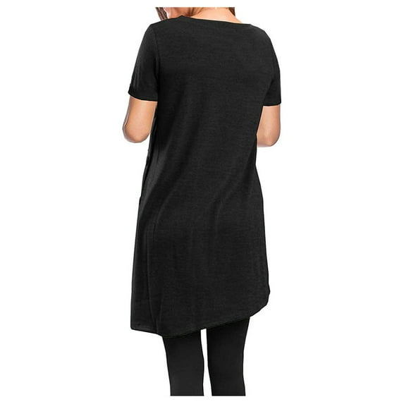 Sngxgn T-Shirt Crewneck Tee, Classic Fit T-Shirt for Women(Black,XL)