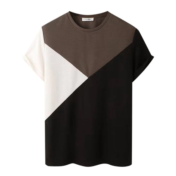 Sngxgn T-Shirt Summer Top Print Vintage Casual Short Sleeve T-Shirt(Grey,XXL)