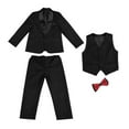 thumbnail image 1 of Sngxgn Toddler Baby Boy Fall Winter Clothes Long Sleeve Sweatshirt Pullover Tops + Joggers Pants Outfit Set(Black,140), 1 of 9