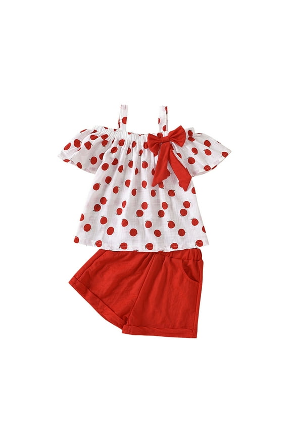 Toddler Baby Girl Clothes Outfits Solid Long Sleeve Sweatshirt Tops + Pants Set(Red,80)