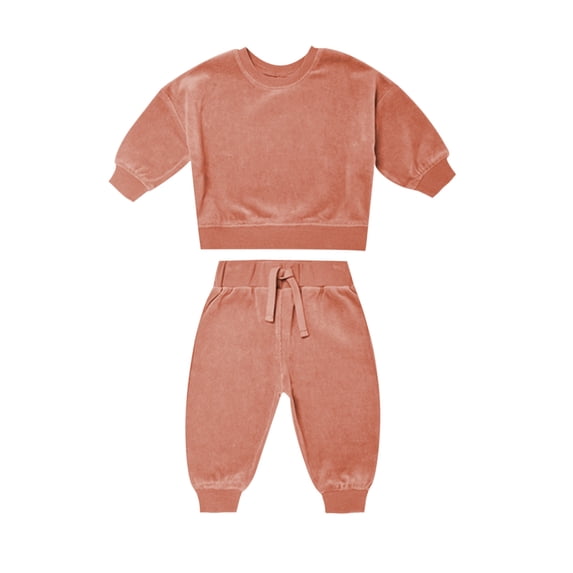 Sngxgn Toddler Girl's 2 Piece Outfits Short Sleeve Twist Tee with Flare Pants Cute Set(Red,73)