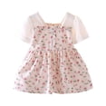 thumbnail image 1 of Sngxgn Toddler Girls Dresses Long Sleeve Tutu Party Dress for Girl(Pink,90), 1 of 9