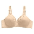 thumbnail image 1 of Sngxgn Underwire Bra, Seamless Bra with Cushioned Straps, Full-Coverage T-Shirt Bra for Everyday Wear(Yellow,38), 1 of 4