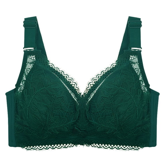 Sngxgn Wireless Bra for Women Seamless S upport Bralette, Comfort Lightly Lined Fit T-Shirt Bra(Green,100D)