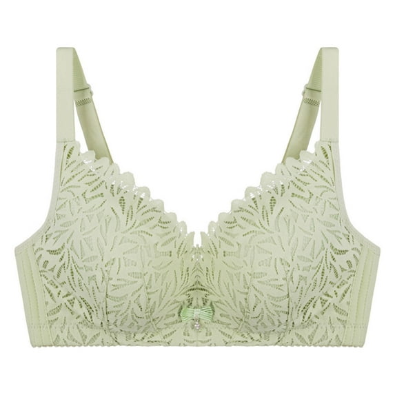 Sngxgn Wireless Bra for Women Seamless S upport Bralette, Comfort Lightly Lined Fit T-Shirt Bra(Green,XL)