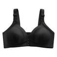 thumbnail image 1 of Sngxgn Wireless Bra with S upport, Lightly Lined No Spillage Seamless T-Shirt Bra(Black,42), 1 of 4