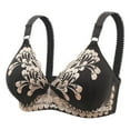 thumbnail image 1 of Sngxgn Wireless Bra with S upport for Women Seamless Bra Full Coverage Bra(Black,M), 1 of 2