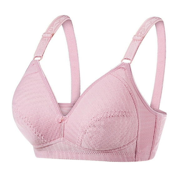 Sngxgn Wireless Bra with S upport for Women Seamless Bra Full Coverage Bra(Pink,44/100C)