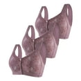 thumbnail image 1 of Sngxgn Wireless Bra with S upport for Women Seamless Bra Full Coverage Bra(Purple,40), 1 of 3