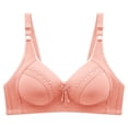 thumbnail image 1 of Sngxgn Wireless Bra with S upport for Women Seamless Bra Full Coverage Bra(Watermelon Red,40), 1 of 4
