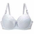 thumbnail image 1 of Sngxgn Wireless Bra with S upport for Women Seamless Bra Full Coverage Bra(White,90B), 1 of 3