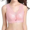 thumbnail image 1 of Sngxgn Wireless Bras for Women Bras for Women Comfort(Pink,46D), 1 of 3