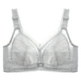 thumbnail image 1 of Sngxgn Wireless Underwire Bra, Push- up Bra, Moderate Coverage(Grey,100C), 1 of 6
