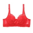 thumbnail image 1 of Sngxgn Wireless Underwire Bra, Push- up Bra, Moderate Coverage(Red,95B), 1 of 5