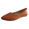 thumbnail image 1 of Sngxgn Women Ballet Flats Ballerina Shoes Comfort Casual Slip on Flat Shoes(Brown,37), 1 of 8