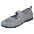 thumbnail image 1 of Sngxgn Women Ballet Flats Shoes Comfortable Slip on Shoes Casual Dress Shoes Slip on Shoes(Grey,39), 1 of 8