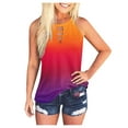 thumbnail image 1 of Sngxgn Women Basic Crop Tank Tops Sleeveless Sport Crop Top(Orange,L), 1 of 7