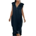 thumbnail image 1 of Sngxgn Women Long Tank Tops Ankle Length Maxi Dress Bodycon Sleeveless Racerback(Blue,XL), 1 of 5
