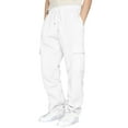 thumbnail image 1 of Sngxgn Women Low Waist Cargo Pants Baggy Trouser Vintage Leg Pant Multi Pockets(White,L), 1 of 8