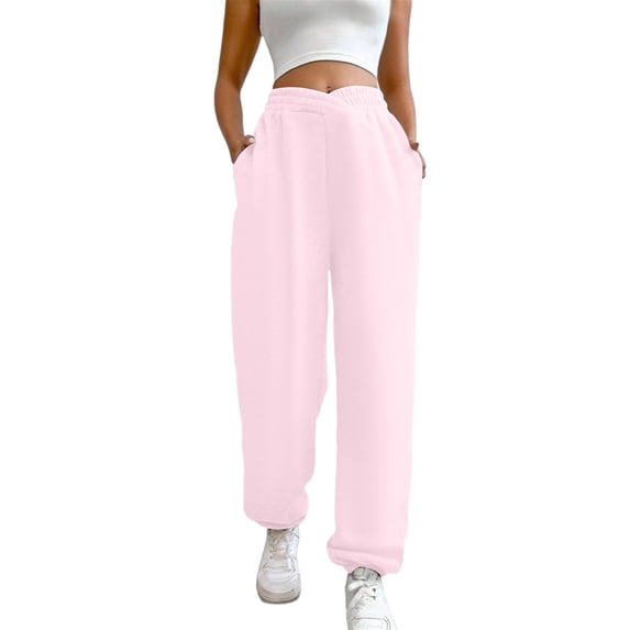Sngxgn Women Pants Stretchy Work Slacks Casual Straight Leg Trousers with Pockets(Red,M)