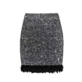thumbnail image 1 of Sngxgn Women Pleated Mini Skirt Solid Ruffle Skirts(Silver,One Size), 1 of 6