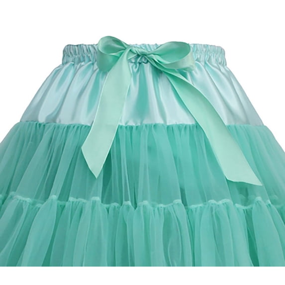 Sngxgn Women Skirt Vintage High Waist Pleated Skirt(E,One Size)