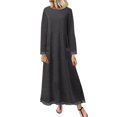 thumbnail image 1 of Sngxgn Women Sleeveless Deep V Neck Loose Plain Long Maxi Casual Dress(Dark Gray,XXL), 1 of 4