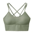 thumbnail image 1 of Sngxgn Women Sports Bras High Impact Workout Gym Activewear Bra(Green,S), 1 of 5