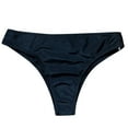 thumbnail image 1 of Sngxgn Women Standard Strappy Bikini Bottoms Full Coverage Bathing Suit Cutout Swim Low Rise Swimsuit Bottom(Black,L), 1 of 8