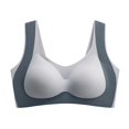 thumbnail image 1 of Sngxgn Women Strappy Sports Bra Yoga Bras Padded Backless Medium Support Tops(Grey,XXL), 1 of 5