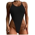 thumbnail image 1 of Sngxgn Women Swimsuits Vintage Tummy Control Swimwear(Black,M), 1 of 7