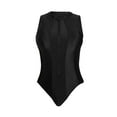 thumbnail image 1 of Sngxgn Women Tummy Control Swimsuits Push Up Bathing Suits(Black,L), 1 of 7