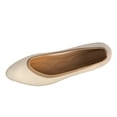 thumbnail image 1 of Sngxgn Women's Ballet Flat Classic Walking Shoes Casual Ladies Flat Shoes(White,40), 1 of 7