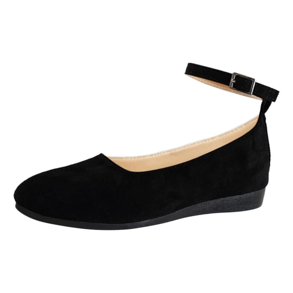 Sngxgn Women's Ballet Flat Slip On Flats Shoes Classic Flat Shoes Casual Dress Shoes Ballet Flat Walking Shoes(Black,39)