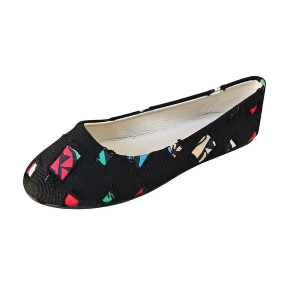 Sngxgn Women's Ballet Flat Slip On Flats Shoes Classic Flat Shoes Casual Dress Shoes Ballet Flat Walking Shoes(Black,40)