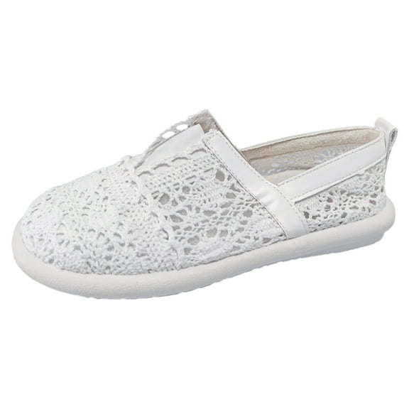 Sngxgn Women's Ballet Flats Ballerina Shoes Comfort Slip on Flat Shoes(White,40)
