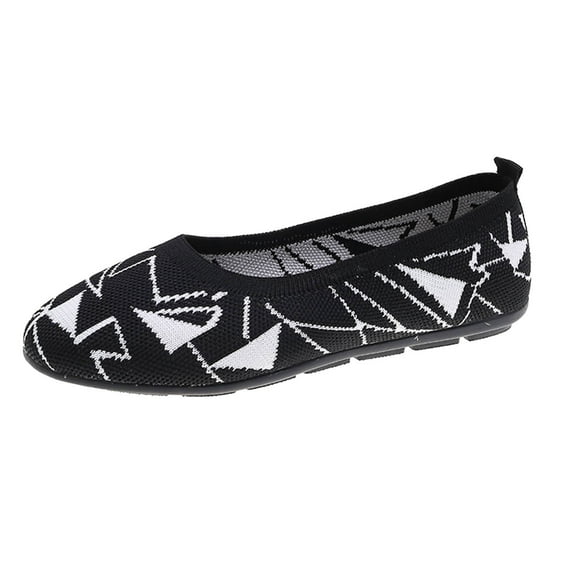 Sngxgn Women's Ballet Flats Comfortable Flats Shoes for Women(Black,41)