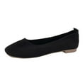 thumbnail image 1 of Sngxgn Women's Ballet Flats Comfortble Flat Shoes for Office Work Casual Dress Shoes(Black,41), 1 of 7