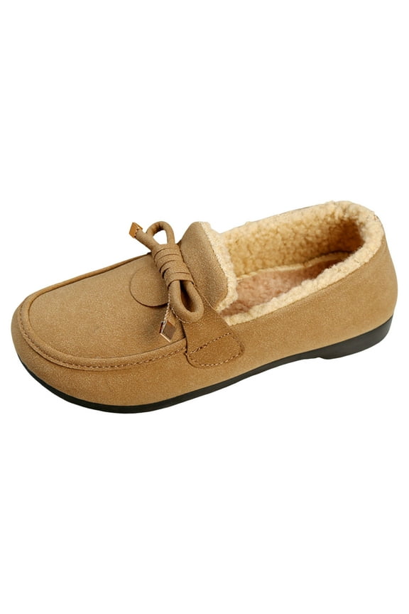 Women's Ballet Flats Comfortble Flat Shoes for Office Work Casual Dress Shoes(Khaki,39)