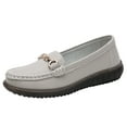 thumbnail image 1 of Sngxgn Women's Ballet Flats Walking Flats Slip On Work Shoes Flats Shoes for Woman Soft Lightweight(Grey,37), 1 of 7